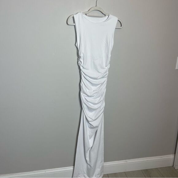 NWT side gathered dress - Susana Monaco in White size Small - Picture 4 of 8
